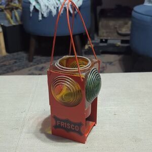 Antique Santa Fe Lamp 4 Way Railroad Train Switch Signal Lantern